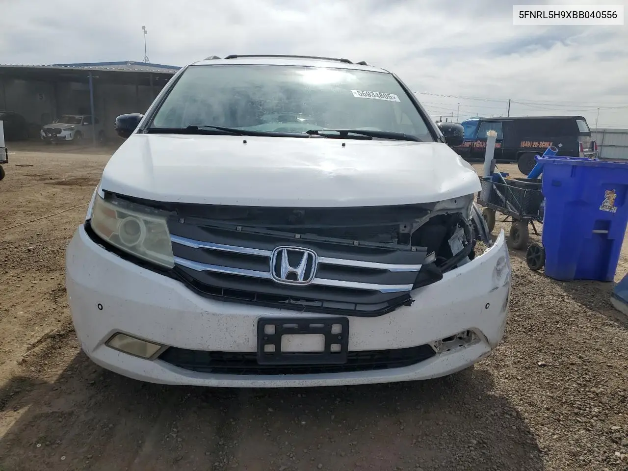 2011 Honda Odyssey Touring VIN: 5FNRL5H9XBB040556 Lot: 56934805