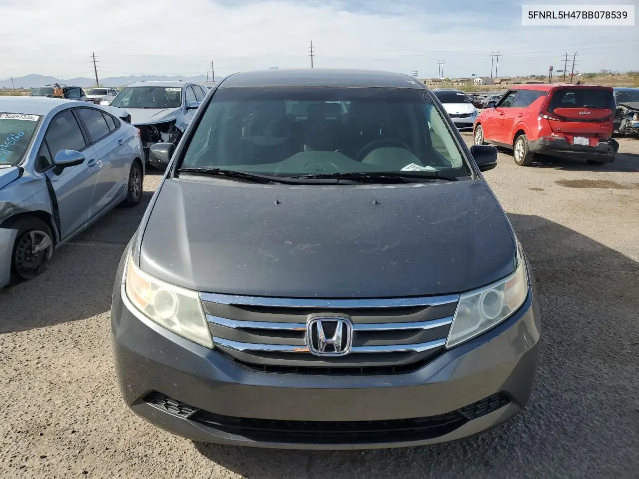 2011 Honda Odyssey Ex VIN: 5FNRL5H47BB078539 Lot: 56957125