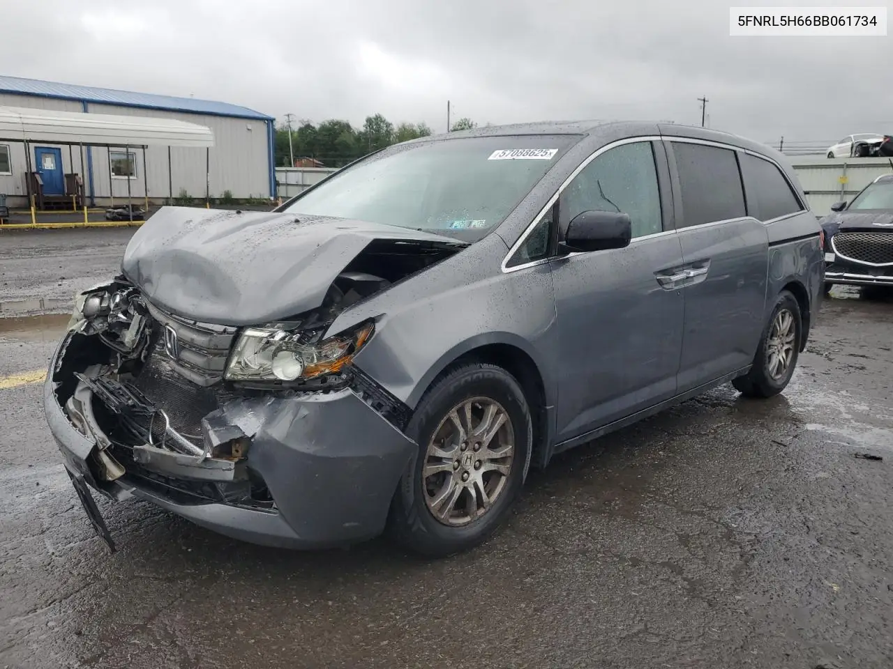 2011 Honda Odyssey Exl VIN: 5FNRL5H66BB061734 Lot: 57088625