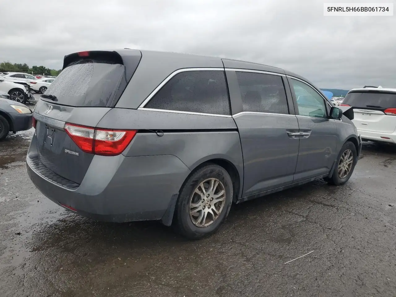 2011 Honda Odyssey Exl VIN: 5FNRL5H66BB061734 Lot: 57088625