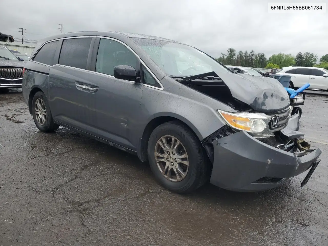 2011 Honda Odyssey Exl VIN: 5FNRL5H66BB061734 Lot: 57088625