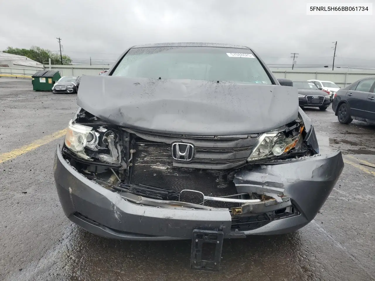 2011 Honda Odyssey Exl VIN: 5FNRL5H66BB061734 Lot: 57088625