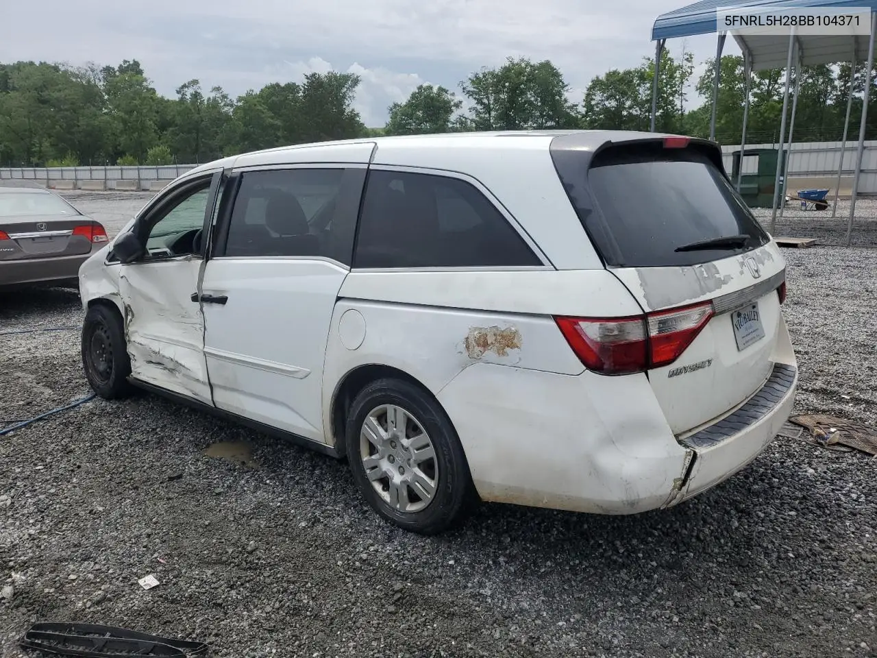 2011 Honda Odyssey Lx VIN: 5FNRL5H28BB104371 Lot: 57581065