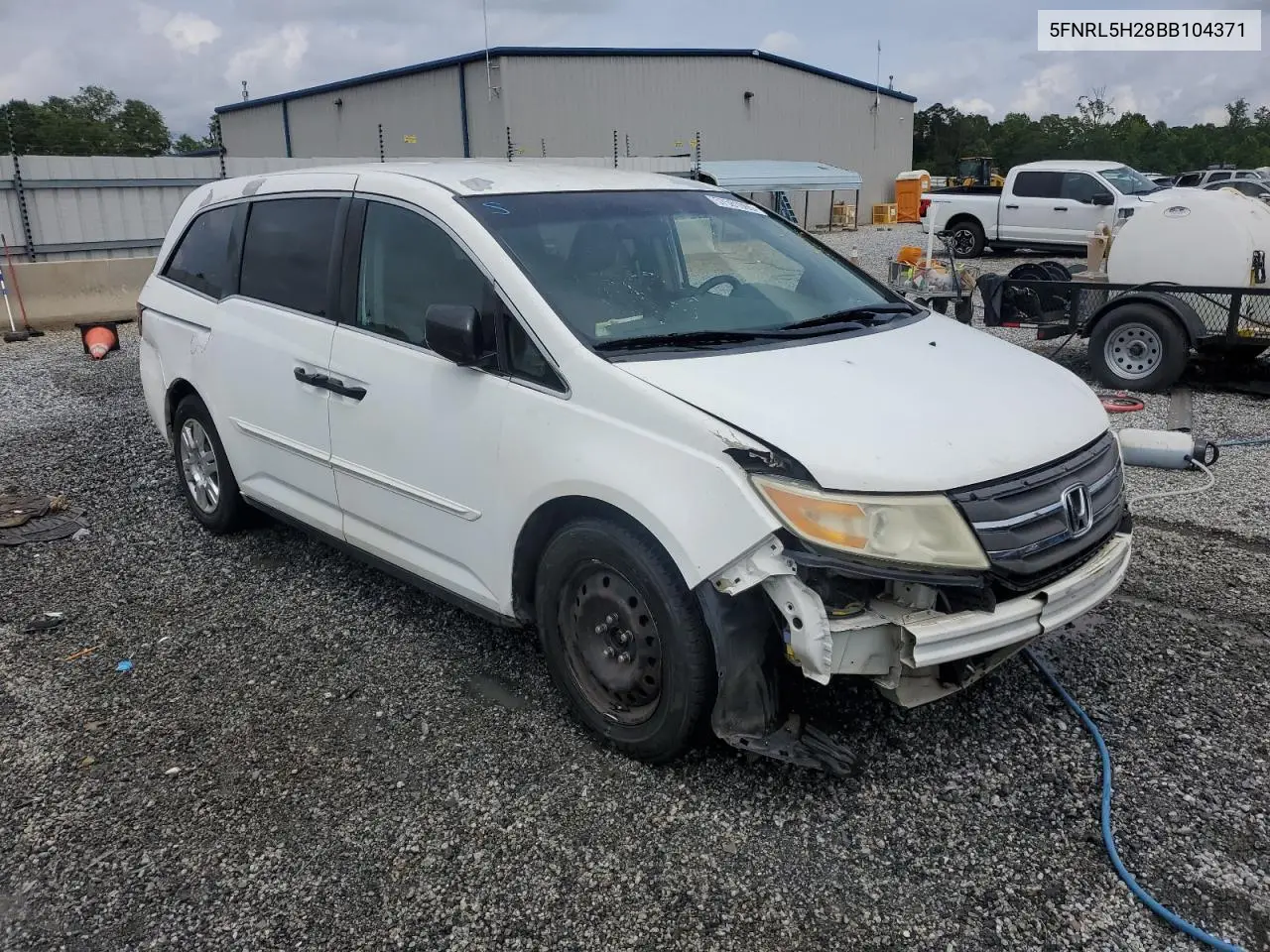 2011 Honda Odyssey Lx VIN: 5FNRL5H28BB104371 Lot: 57581065