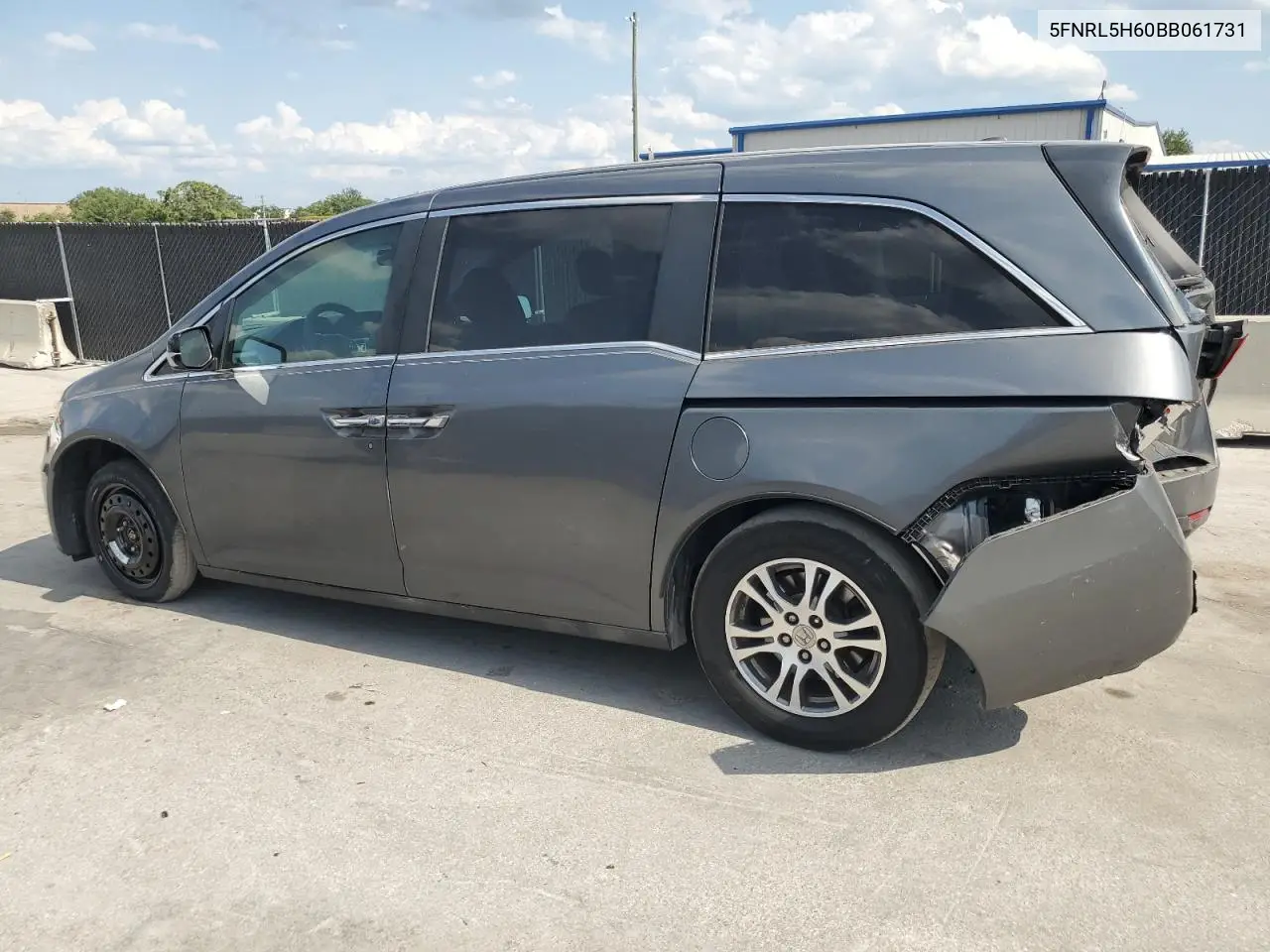 2011 Honda Odyssey Exl VIN: 5FNRL5H60BB061731 Lot: 57602865