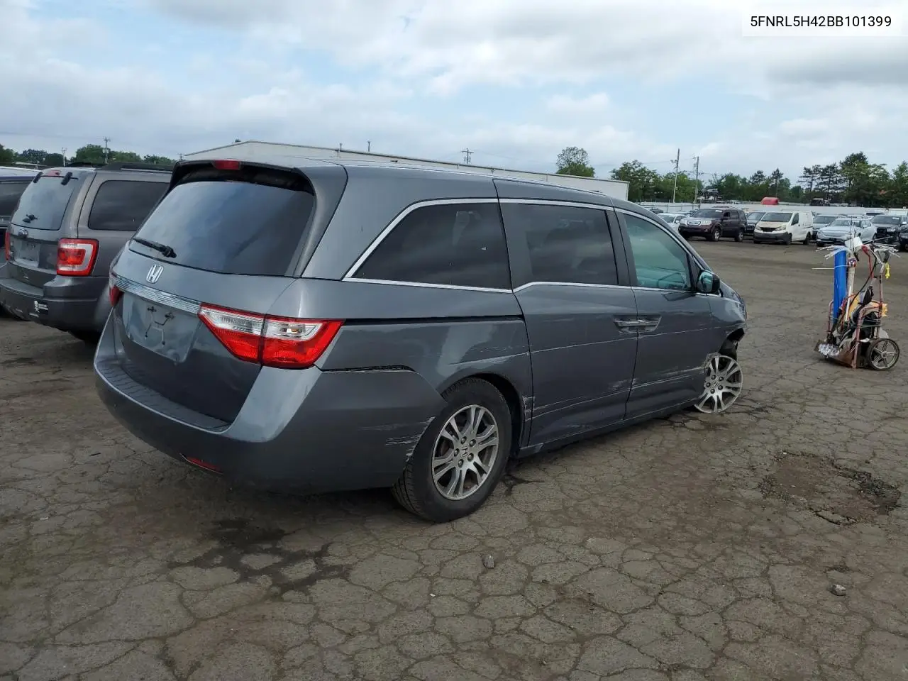 2011 Honda Odyssey Ex VIN: 5FNRL5H42BB101399 Lot: 62053855