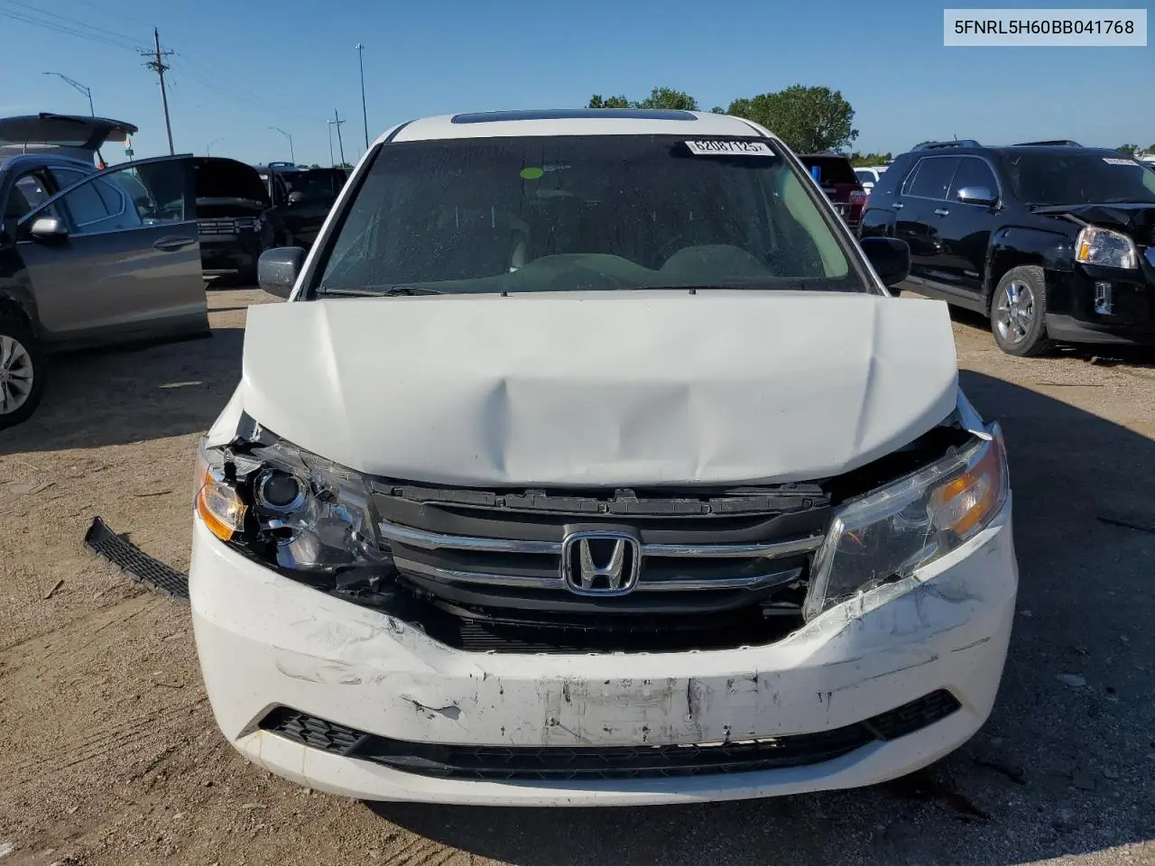 2011 Honda Odyssey Exl VIN: 5FNRL5H60BB041768 Lot: 62087125