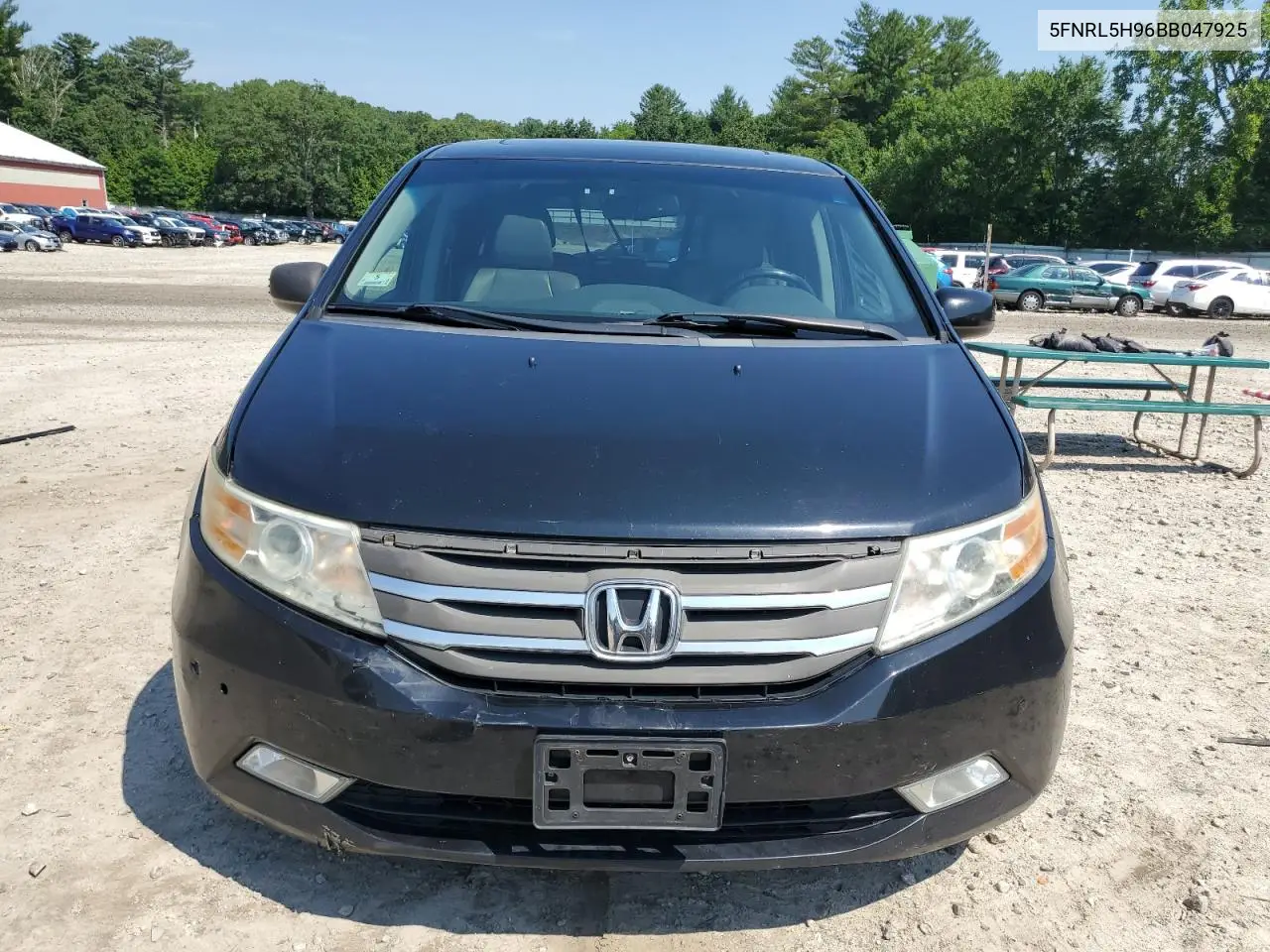 2011 Honda Odyssey Touring VIN: 5FNRL5H96BB047925 Lot: 62111545
