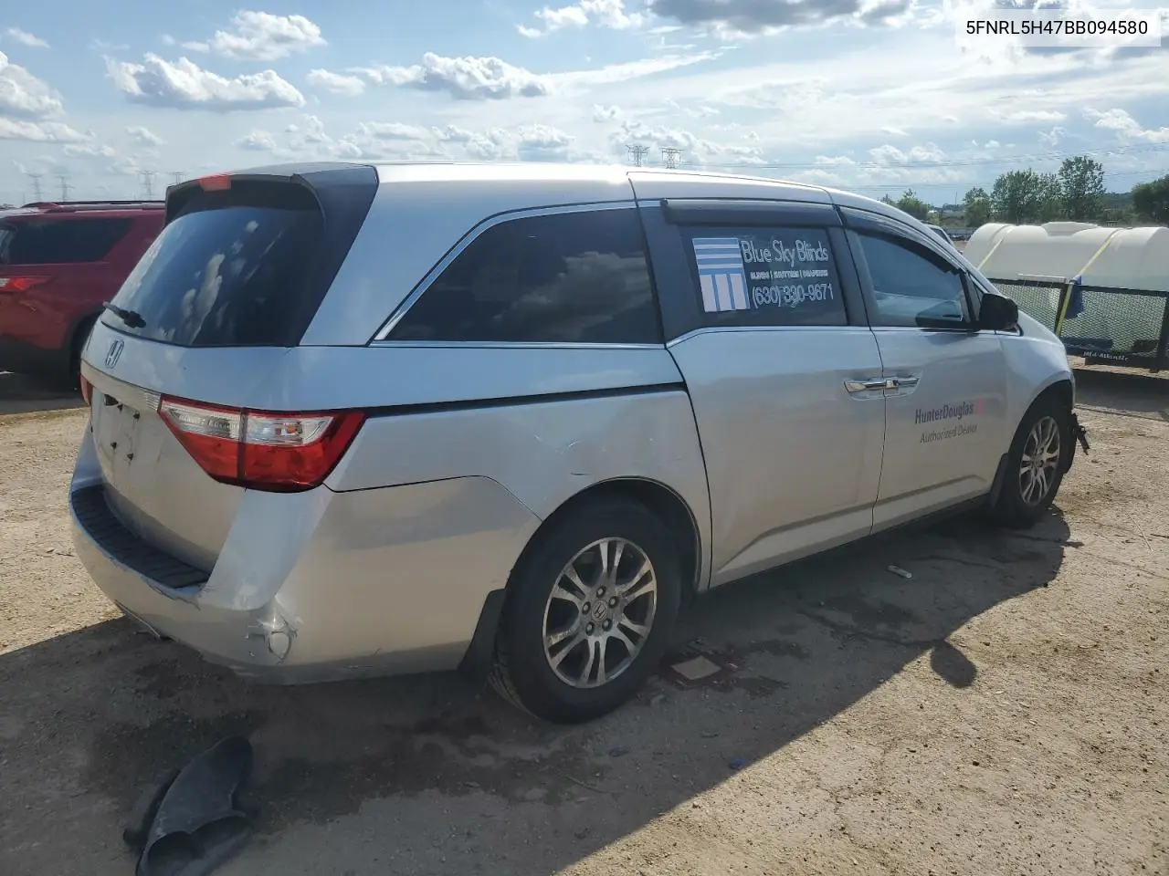 2011 Honda Odyssey Ex VIN: 5FNRL5H47BB094580 Lot: 62326385