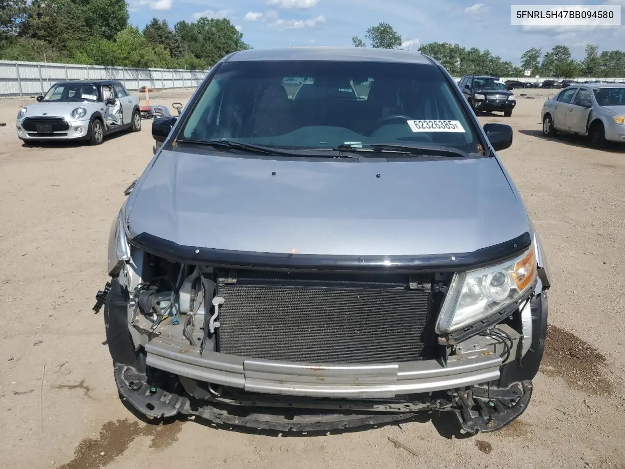 2011 Honda Odyssey Ex VIN: 5FNRL5H47BB094580 Lot: 62326385