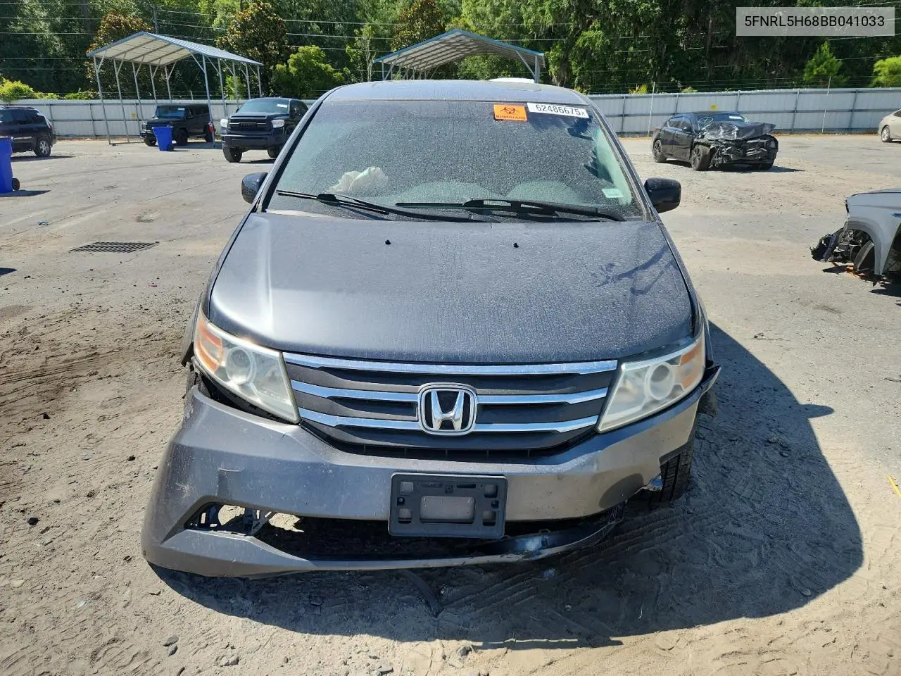 2011 Honda Odyssey Exl VIN: 5FNRL5H68BB041033 Lot: 62486675