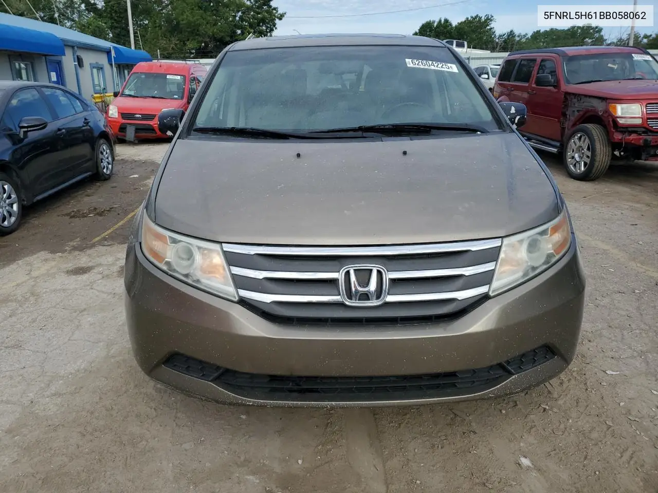 2011 Honda Odyssey Exl VIN: 5FNRL5H61BB058062 Lot: 62604225