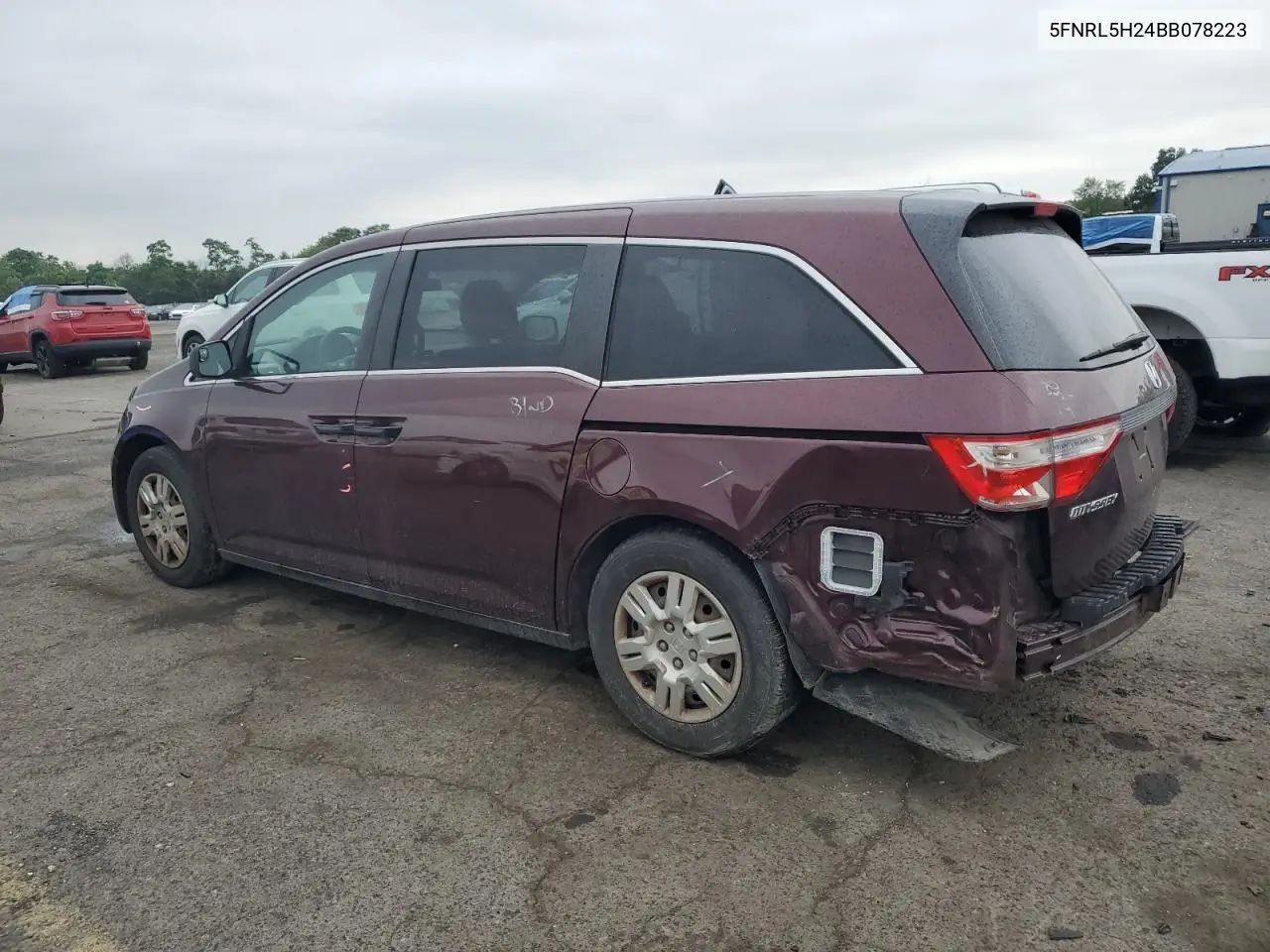 2011 Honda Odyssey Lx VIN: 5FNRL5H24BB078223 Lot: 62765935