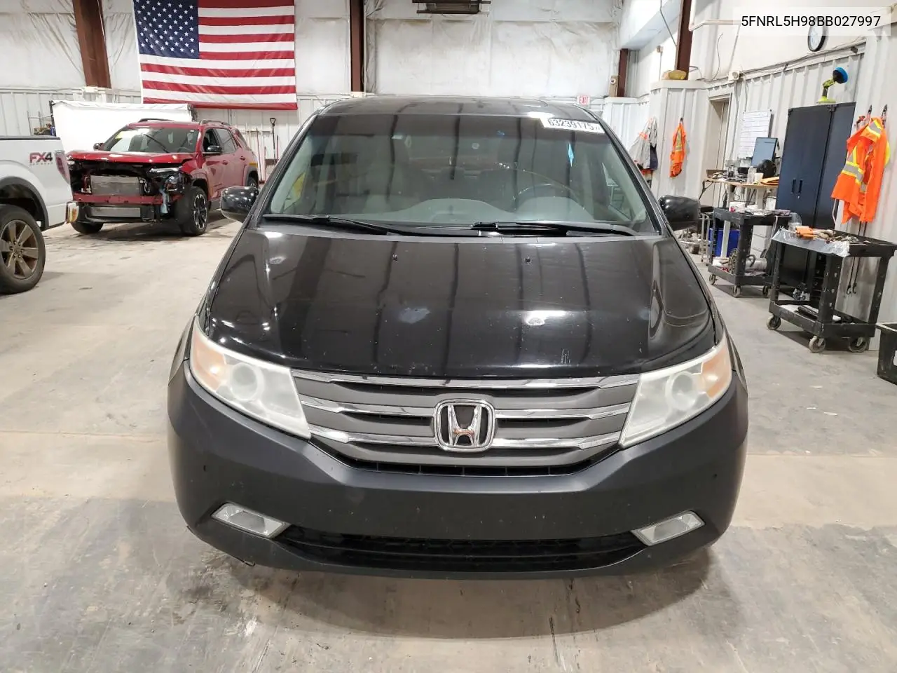 2011 Honda Odyssey Touring VIN: 5FNRL5H98BB027997 Lot: 63239175