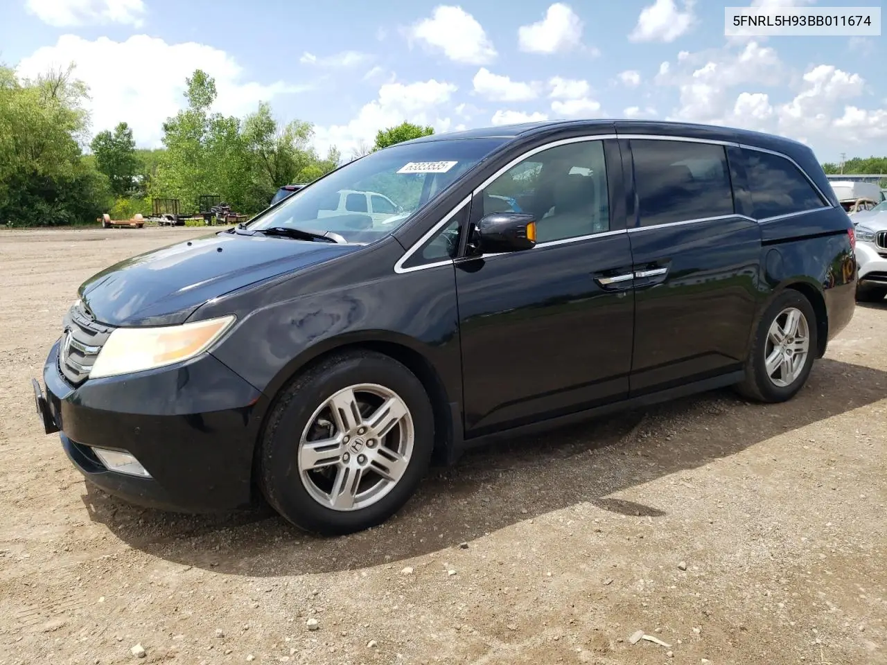 2011 Honda Odyssey Touring VIN: 5FNRL5H93BB011674 Lot: 63323535