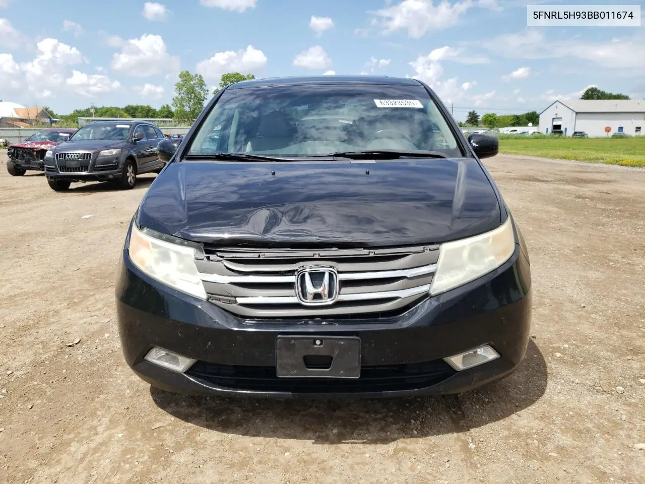 2011 Honda Odyssey Touring VIN: 5FNRL5H93BB011674 Lot: 63323535