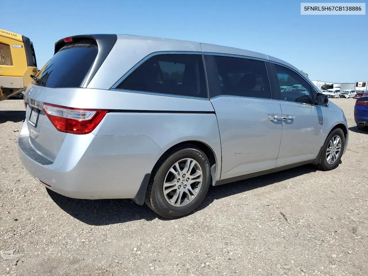 2012 Honda Odyssey Exl VIN: 5FNRL5H67CB138886 Lot: 51658275