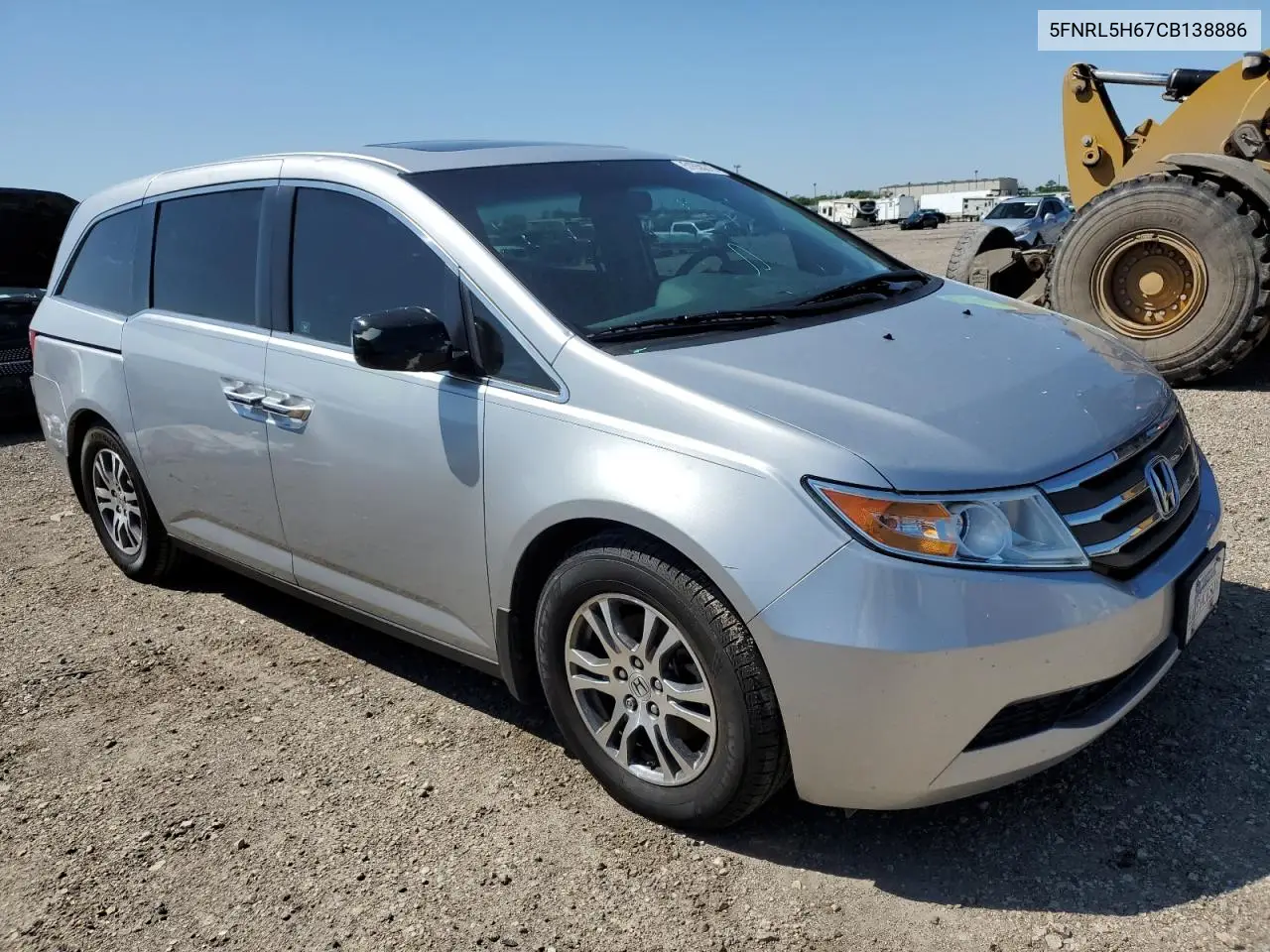 2012 Honda Odyssey Exl VIN: 5FNRL5H67CB138886 Lot: 51658275
