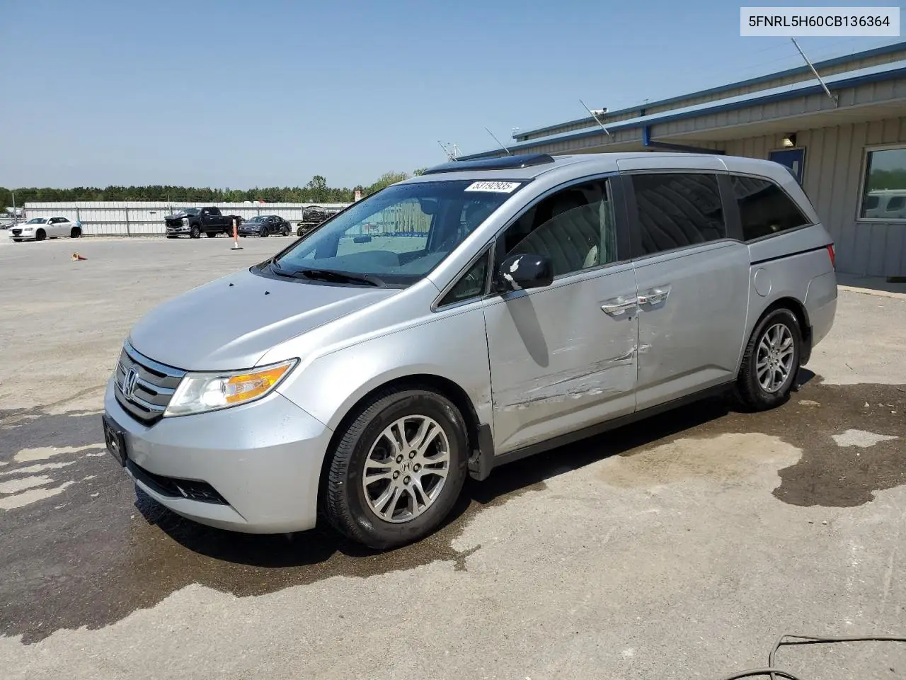 2012 Honda Odyssey Exl VIN: 5FNRL5H60CB136364 Lot: 53192935