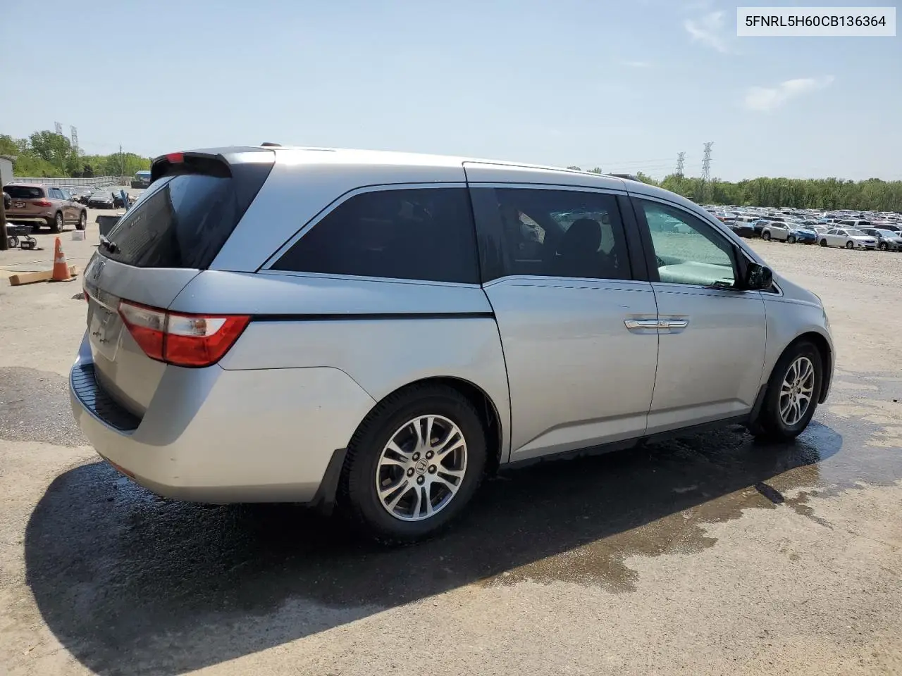 2012 Honda Odyssey Exl VIN: 5FNRL5H60CB136364 Lot: 53192935