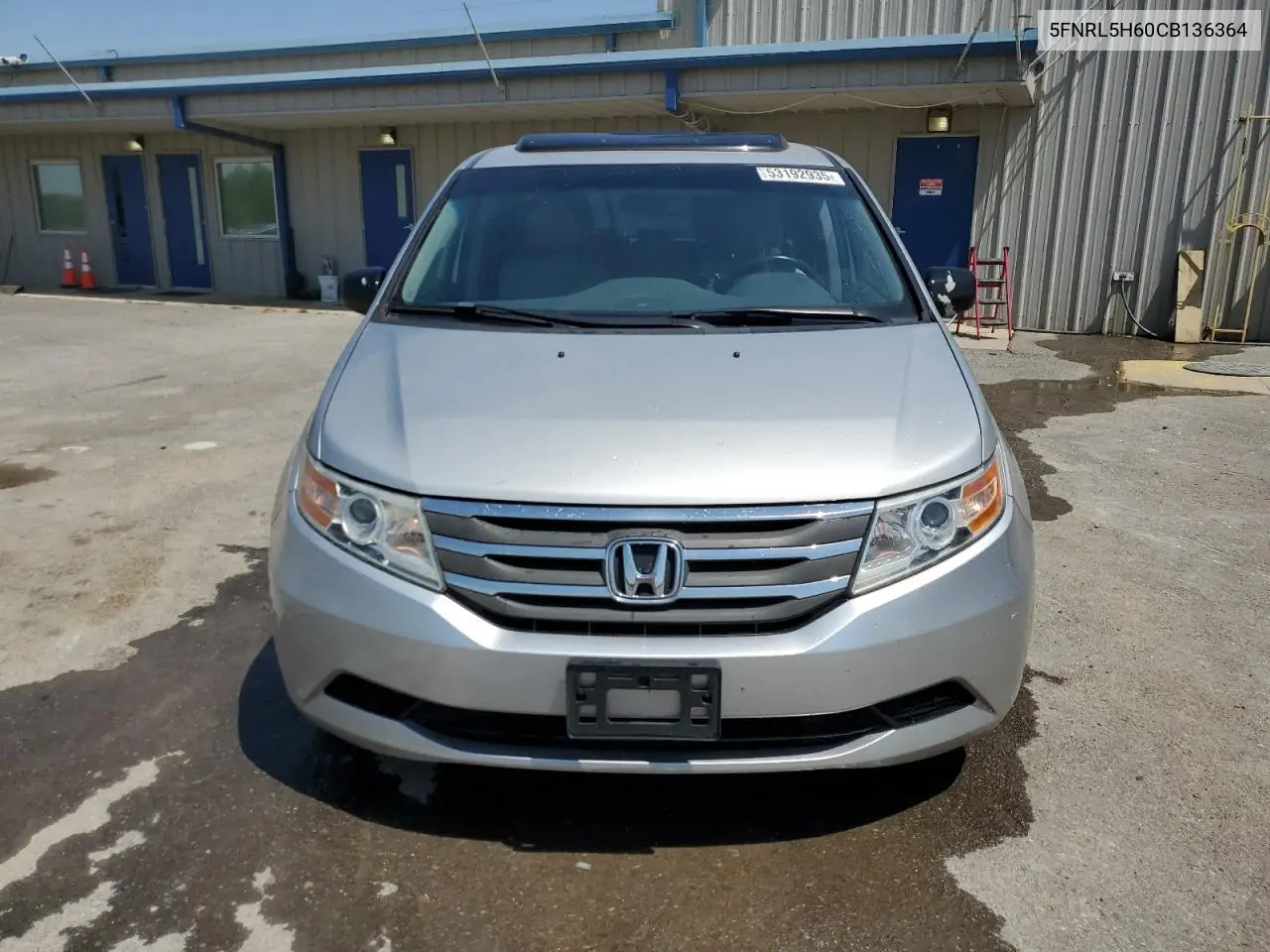2012 Honda Odyssey Exl VIN: 5FNRL5H60CB136364 Lot: 53192935