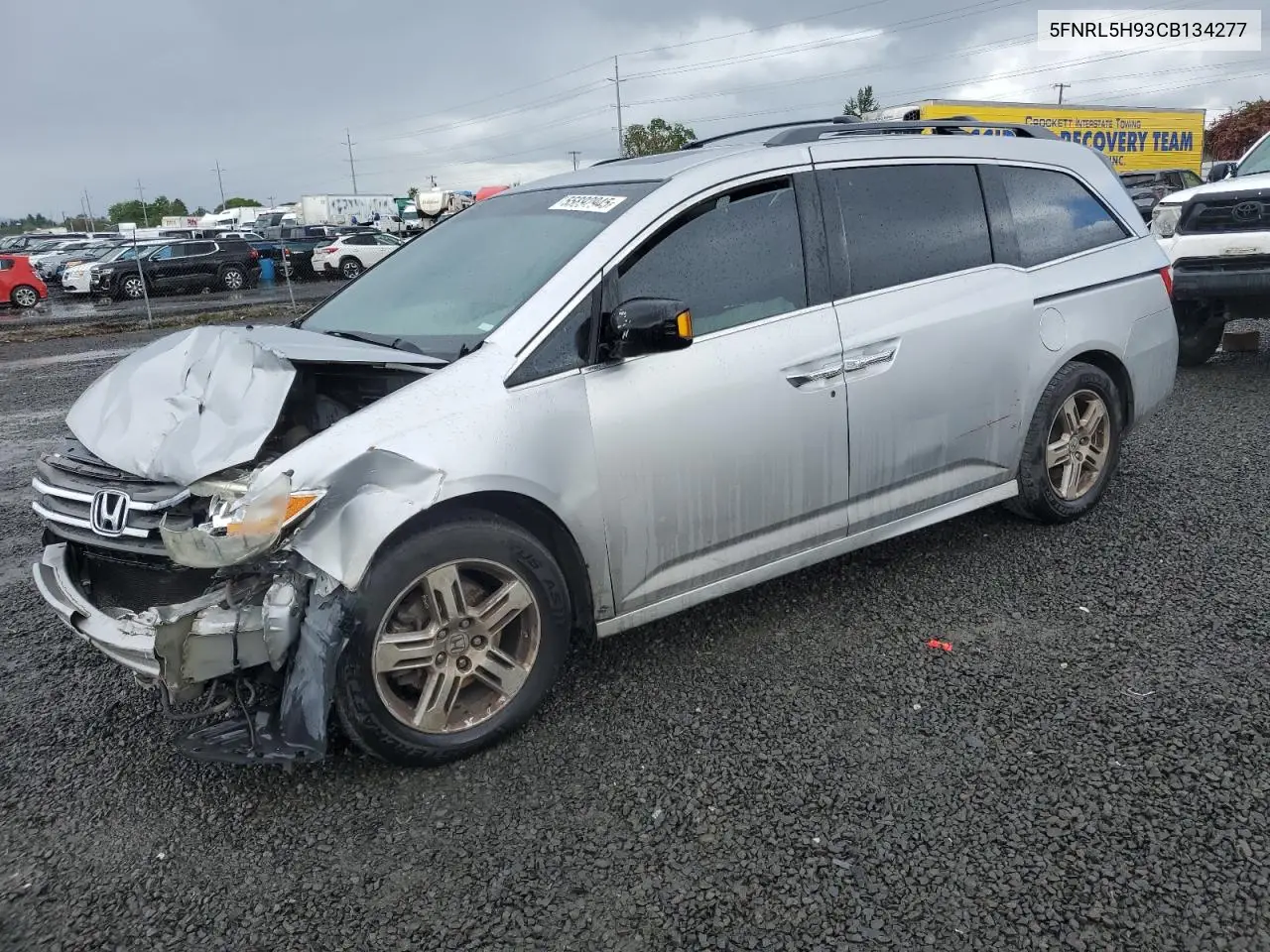 2012 Honda Odyssey Touring VIN: 5FNRL5H93CB134277 Lot: 55892945