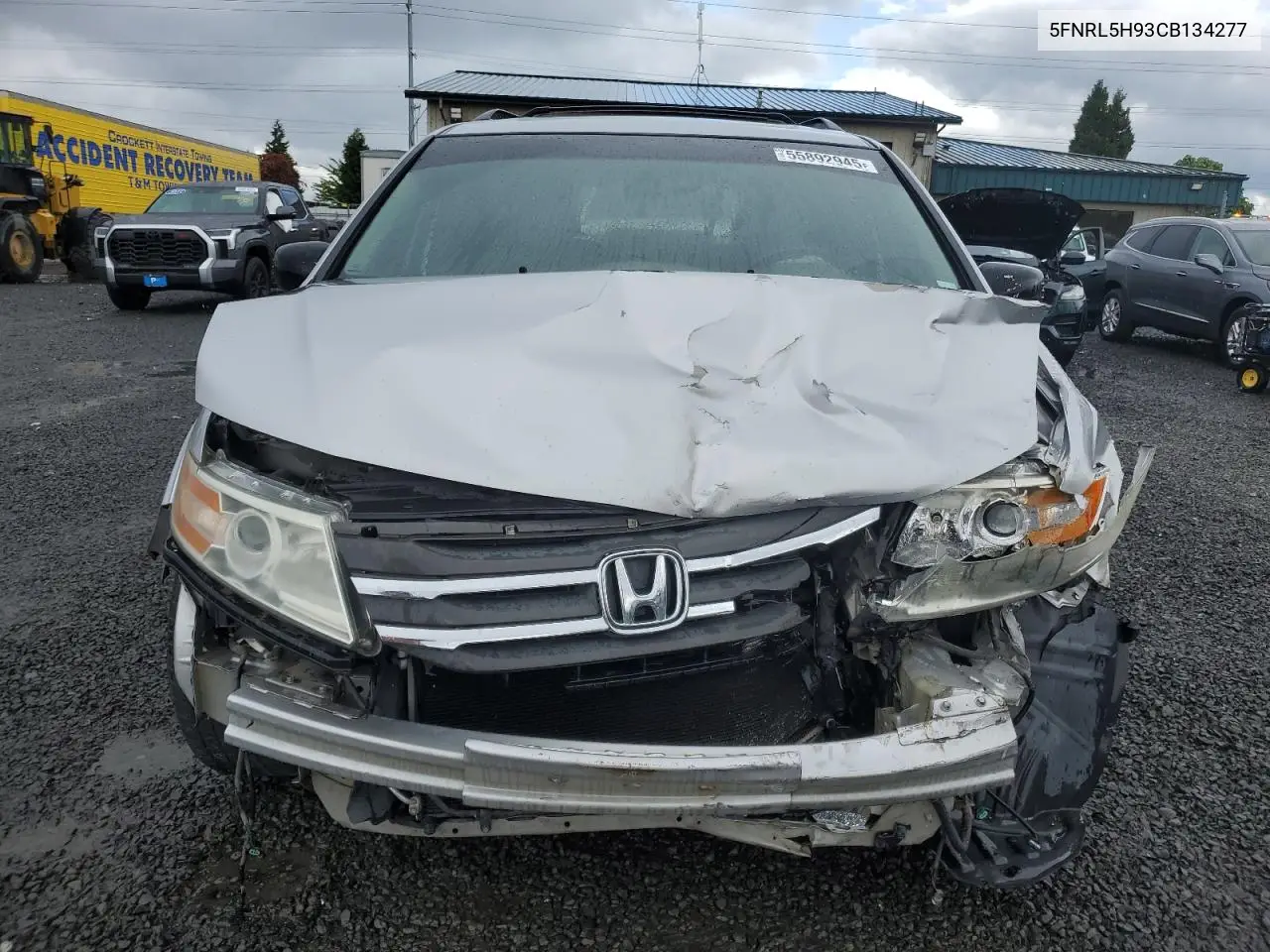 2012 Honda Odyssey Touring VIN: 5FNRL5H93CB134277 Lot: 55892945