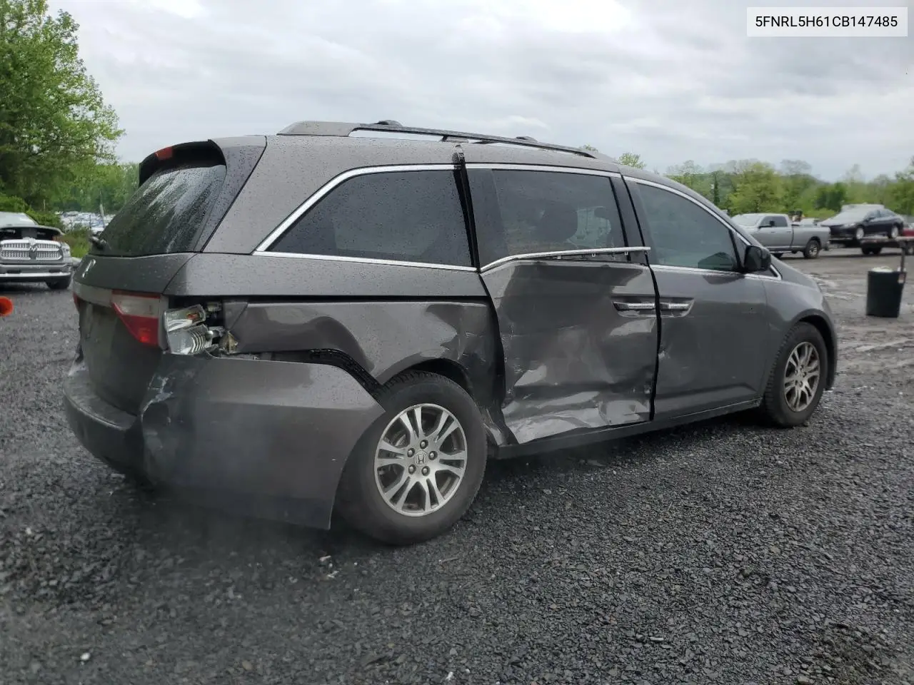 2012 Honda Odyssey Exl VIN: 5FNRL5H61CB147485 Lot: 56391385