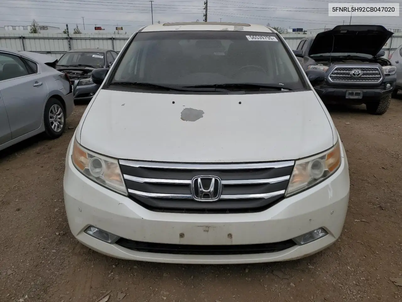 2012 Honda Odyssey Touring VIN: 5FNRL5H92CB047020 Lot: 56539795