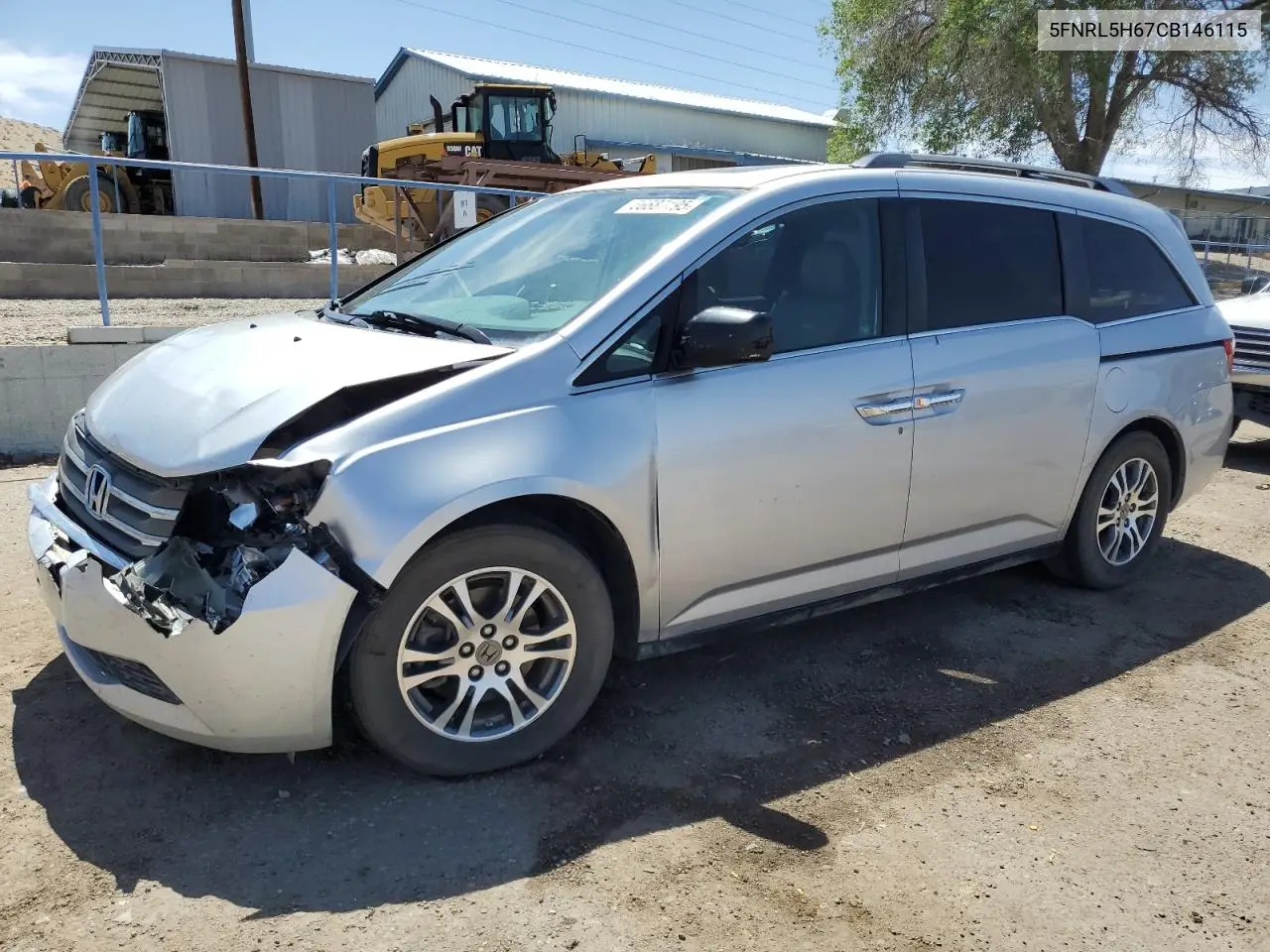 2012 Honda Odyssey Exl VIN: 5FNRL5H67CB146115 Lot: 56687195