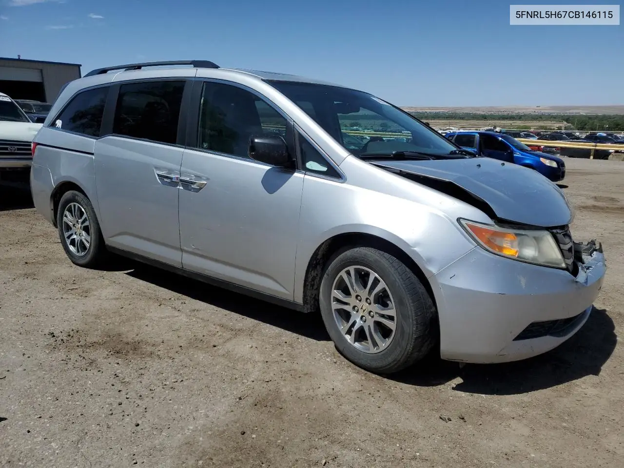 2012 Honda Odyssey Exl VIN: 5FNRL5H67CB146115 Lot: 56687195