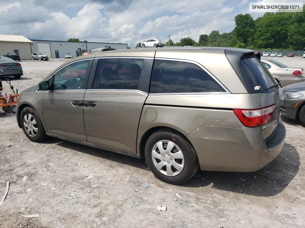 2012 Honda Odyssey Lx VIN: 5FNRL5H29CB081071 Lot: 56751545
