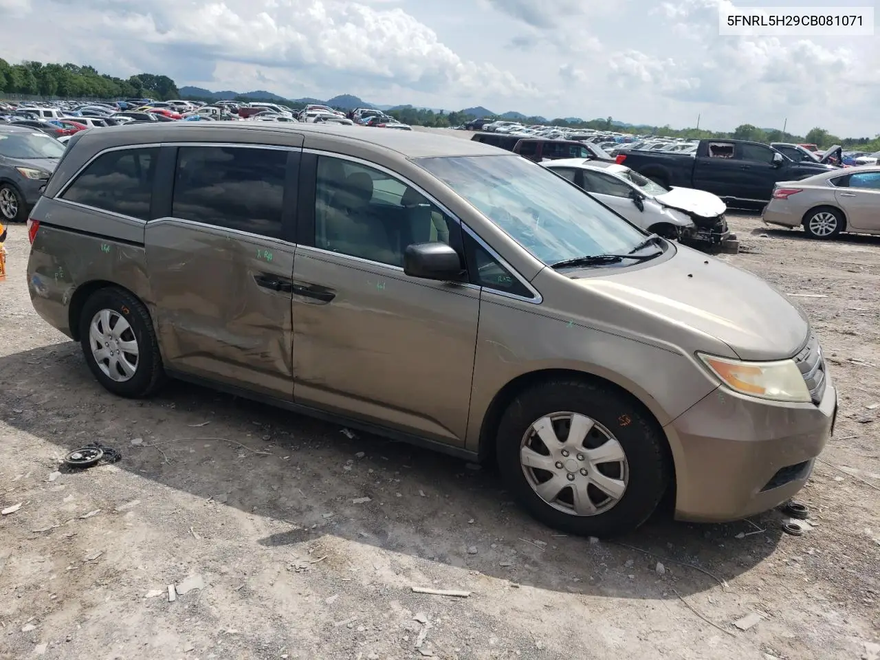 2012 Honda Odyssey Lx VIN: 5FNRL5H29CB081071 Lot: 56751545