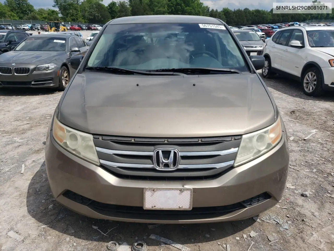 2012 Honda Odyssey Lx VIN: 5FNRL5H29CB081071 Lot: 56751545