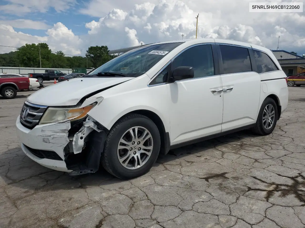 2012 Honda Odyssey Exl VIN: 5FNRL5H69CB122060 Lot: 56894575