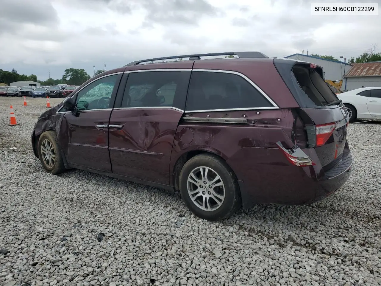 2012 Honda Odyssey Exl VIN: 5FNRL5H60CB122299 Lot: 58697485