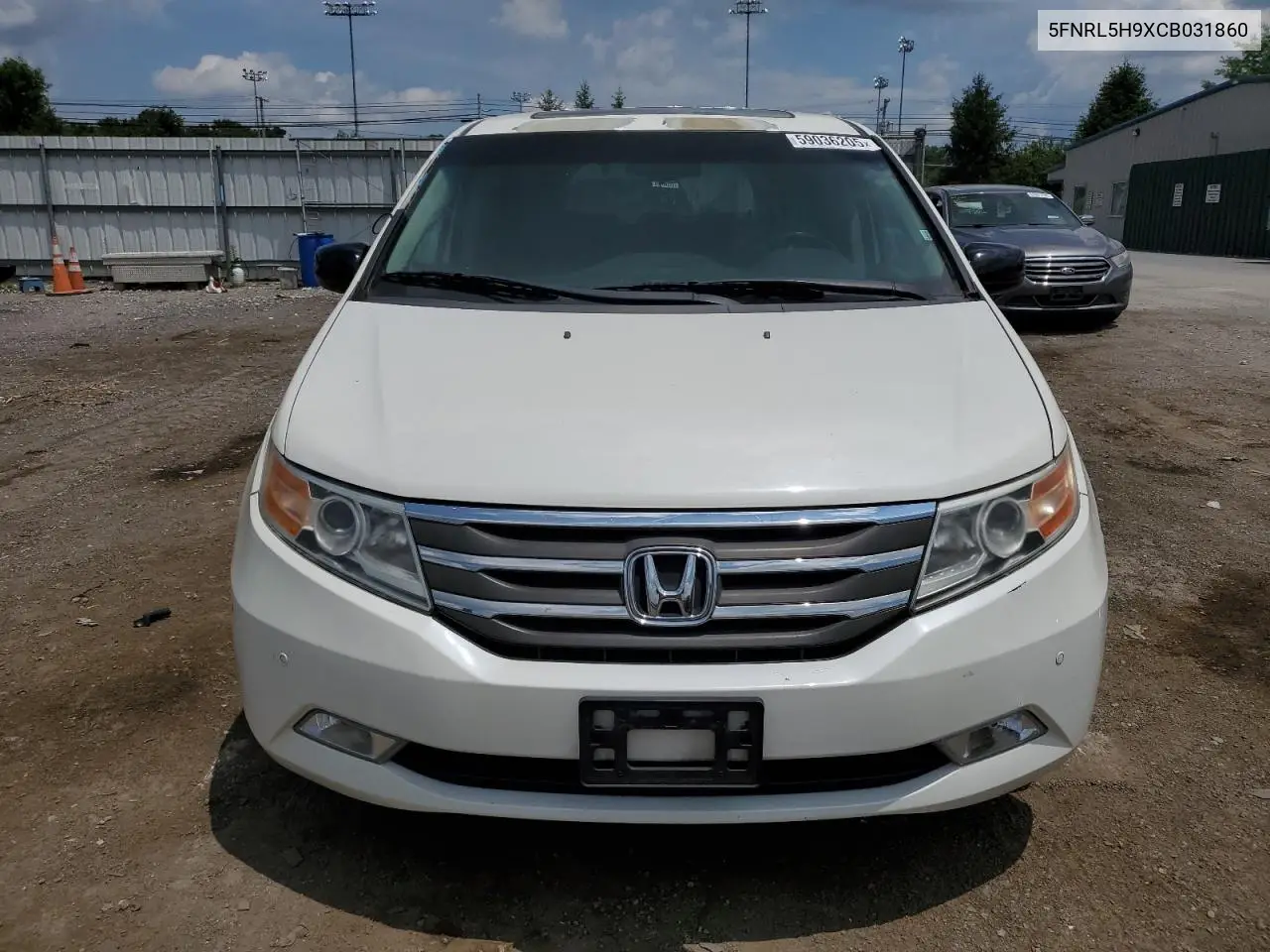 2012 Honda Odyssey Touring VIN: 5FNRL5H9XCB031860 Lot: 59036205