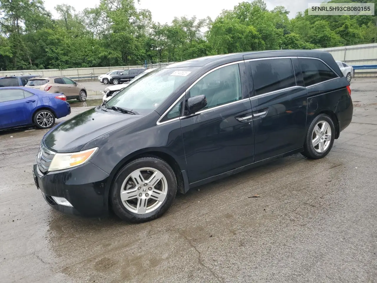 2012 Honda Odyssey Touring VIN: 5FNRL5H93CB080155 Lot: 60149625