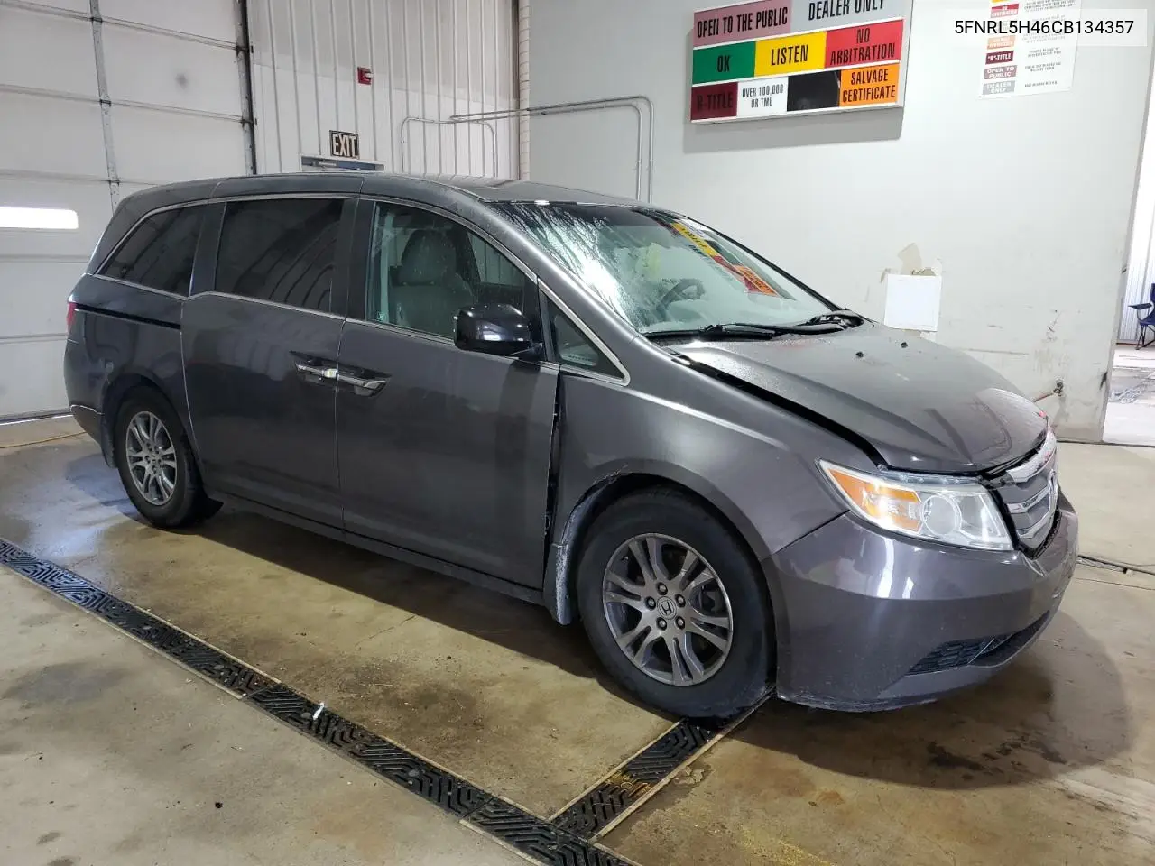 2012 Honda Odyssey Ex VIN: 5FNRL5H46CB134357 Lot: 61988415