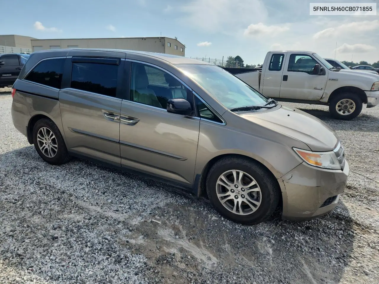 2012 Honda Odyssey Exl VIN: 5FNRL5H60CB071855 Lot: 62112465