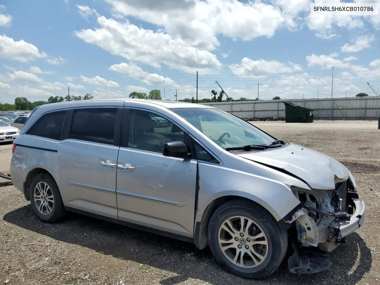 2012 Honda Odyssey Exl VIN: 5FNRL5H6XCB010786 Lot: 62258345