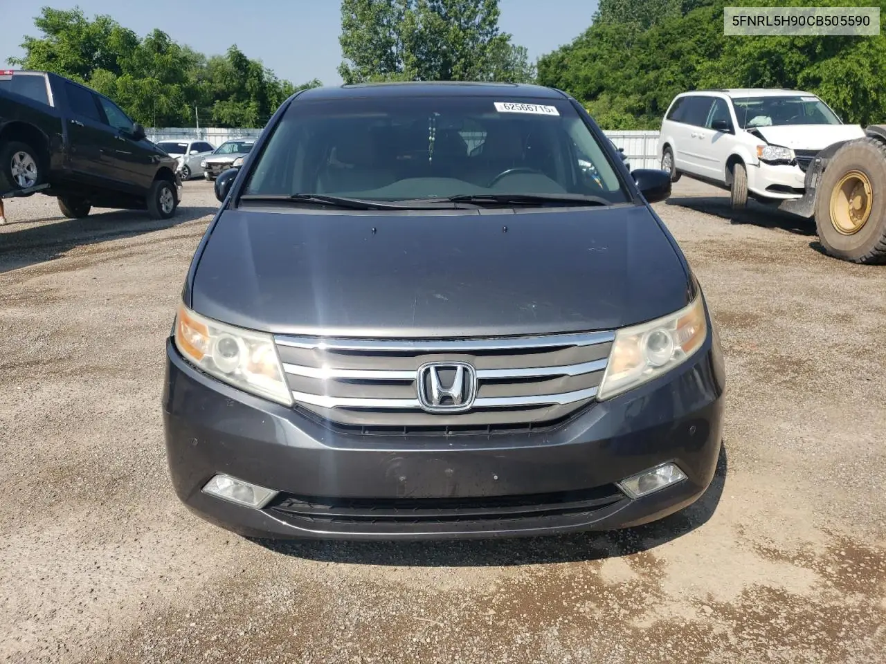2012 Honda Odyssey Touring VIN: 5FNRL5H90CB505590 Lot: 62566715