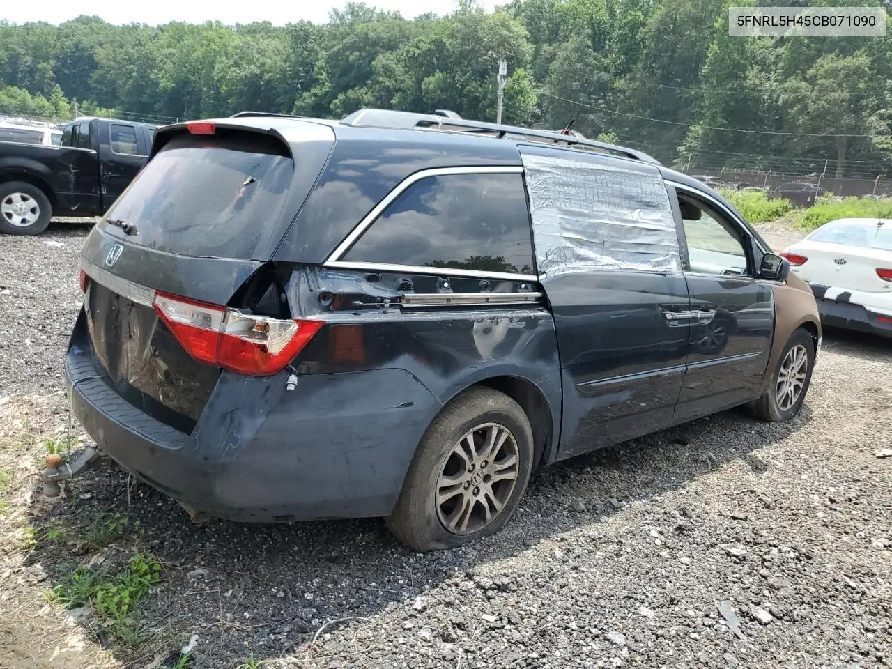 2012 Honda Odyssey Ex VIN: 5FNRL5H45CB071090 Lot: 62671335