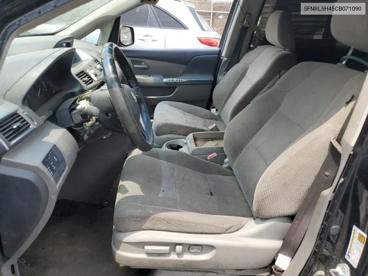 2012 Honda Odyssey Ex VIN: 5FNRL5H45CB071090 Lot: 62671335