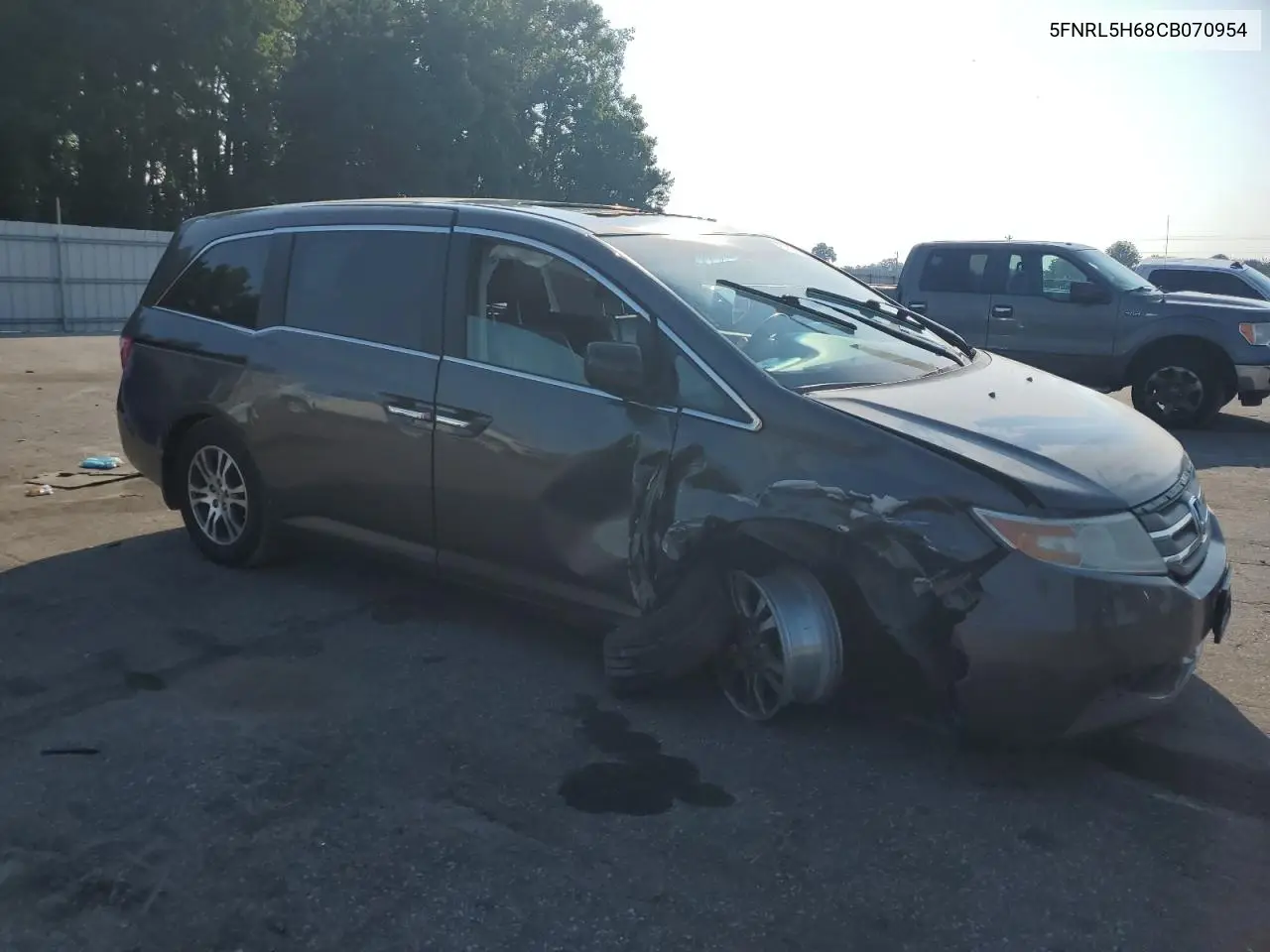 2012 Honda Odyssey Exl VIN: 5FNRL5H68CB070954 Lot: 62748035