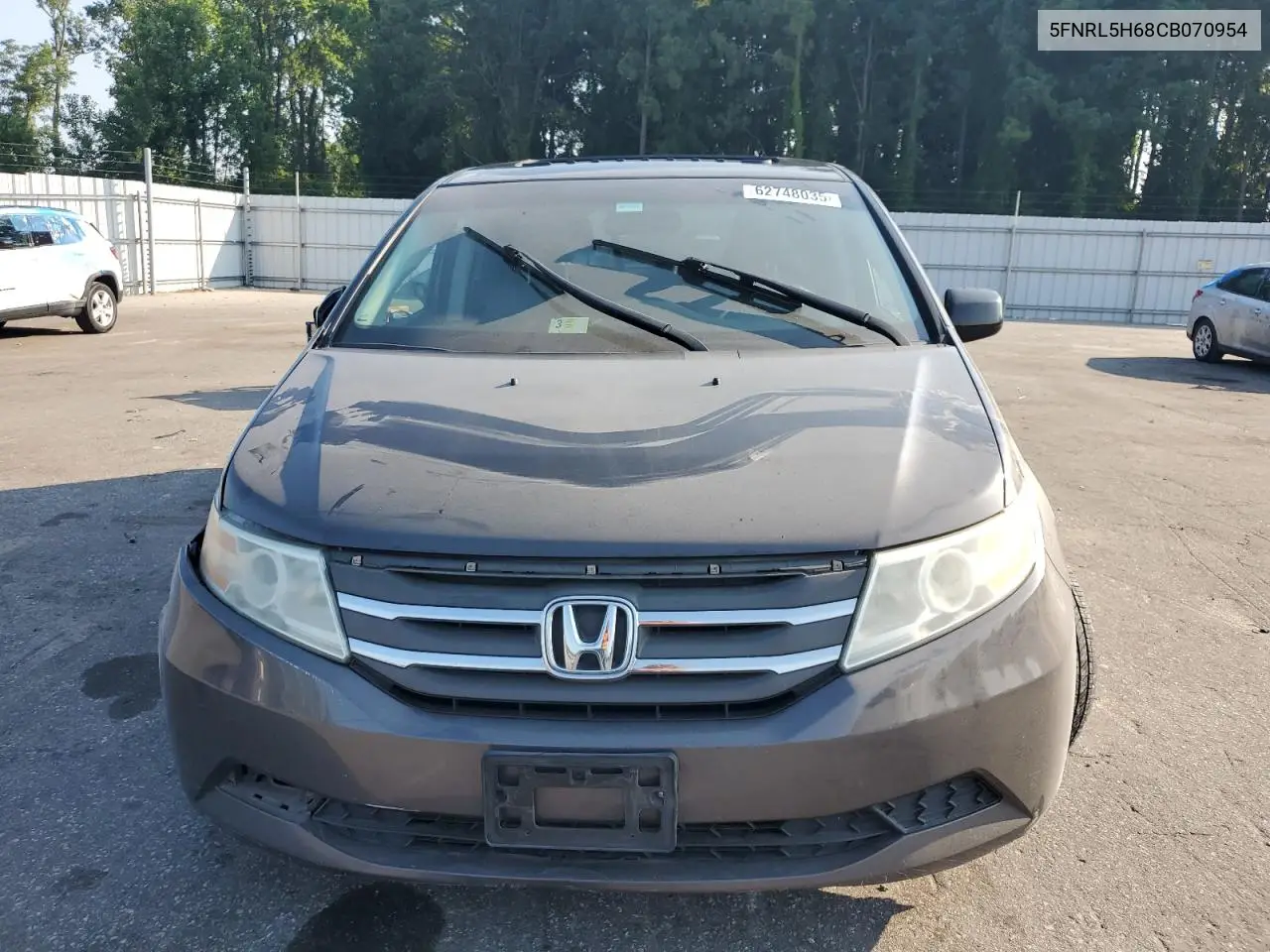 2012 Honda Odyssey Exl VIN: 5FNRL5H68CB070954 Lot: 62748035