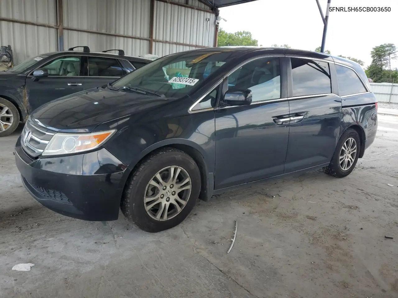 2012 Honda Odyssey Exl VIN: 5FNRL5H65CB003650 Lot: 62937415