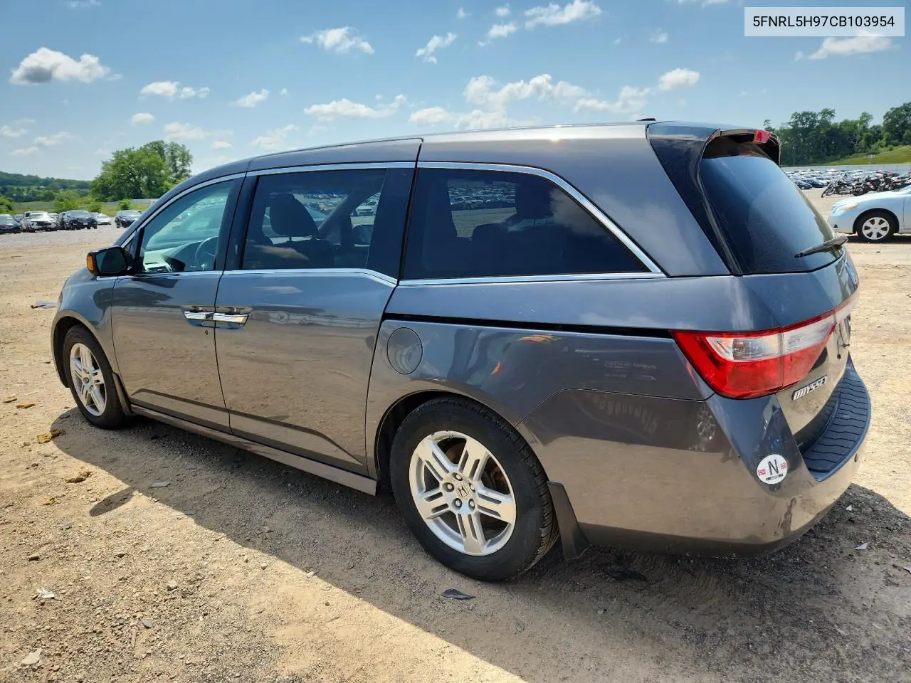 2012 Honda Odyssey Touring VIN: 5FNRL5H97CB103954 Lot: 62941445