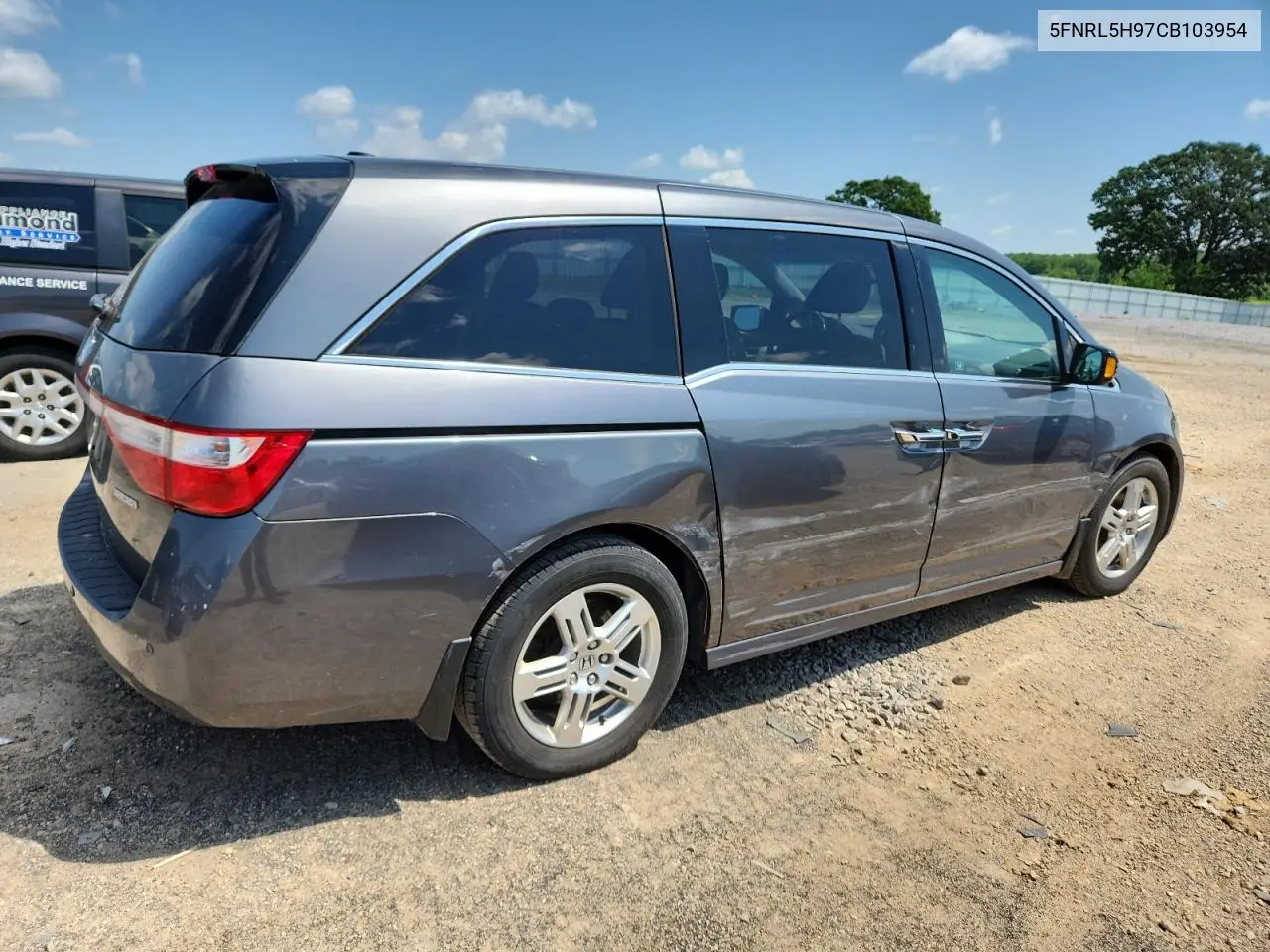 2012 Honda Odyssey Touring VIN: 5FNRL5H97CB103954 Lot: 62941445