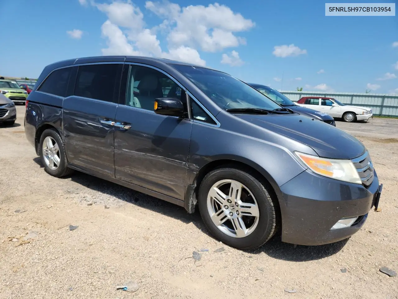 2012 Honda Odyssey Touring VIN: 5FNRL5H97CB103954 Lot: 62941445
